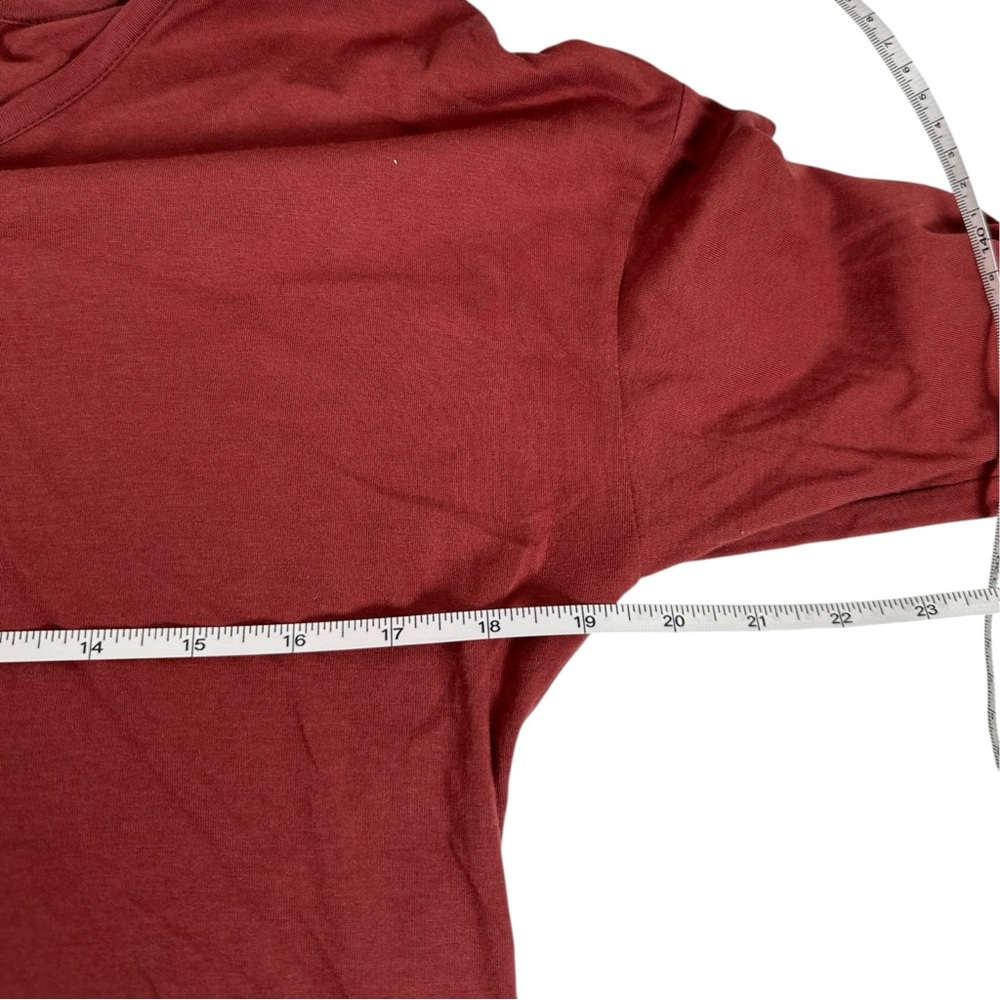 Peruvian Connection Solid Red Half Sleeve Hi-Low … - image 5